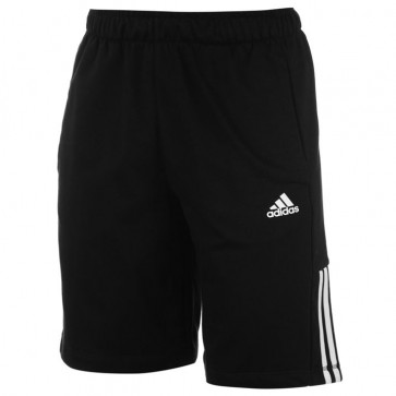 Adidas 3Stripe Shorts Mens - Black/White.