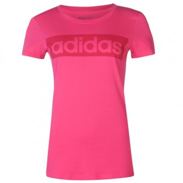 Adidas Linear TShirt Womens - Eqt Pink.