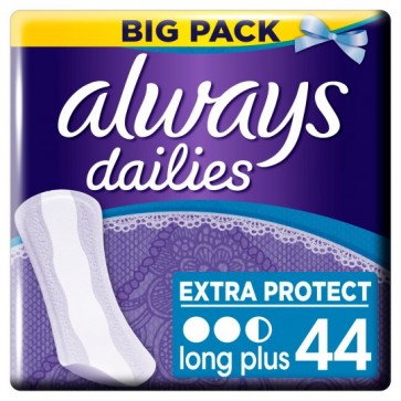 Always Dailies Long Plus Panty Liners 44 Pack.