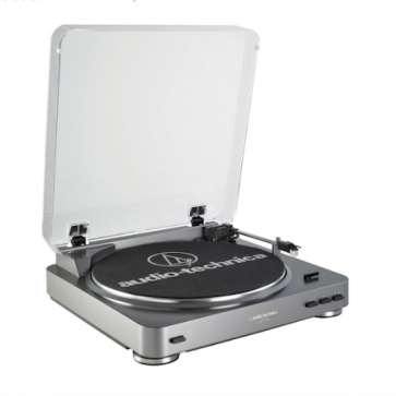 Audio Technica AT-LP60USB Automatic USB Turntable - Silver.