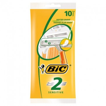 Bic 2 Sensitive Disposable Razor 10'S.