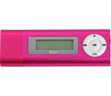 Bush 4GB MP3 Player W/LCD Display - Pink.