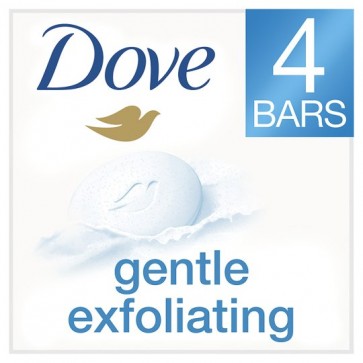 Dove Gentle Exfoliating Cream Bar 4X100g.