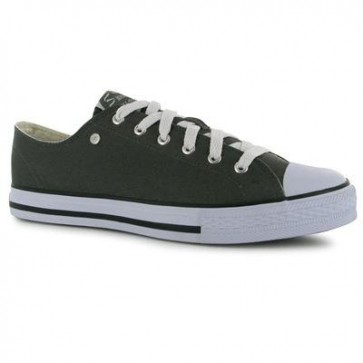 Dunlop Mens Canvas Low Top Trainers - Grey.