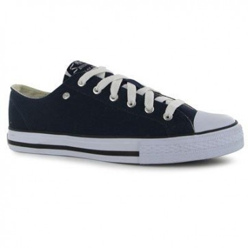 Dunlop Mens Canvas Low Top Trainers - Navy.
