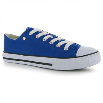 Dunlop Mens Canvas Low Top Trainers - Royal.