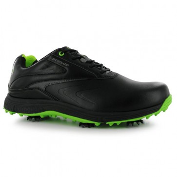 Dunlop Waterproof Leather Biomimetic 300 Men Golf Shoes - Black.