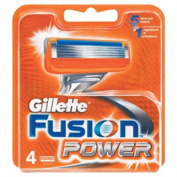 Gillette Fusion Power Razor Blades Refill 4 Pack.