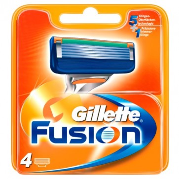 Gillette Fusion Razor Blades Refill 4 Pack.