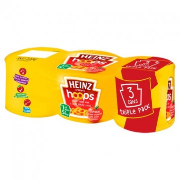 Heinz Spaghetti Hoops 3 X 205G