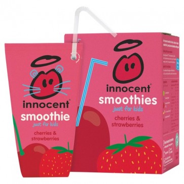 Innocent Kids Cherry & Strawberry Smoothie 4X180ml