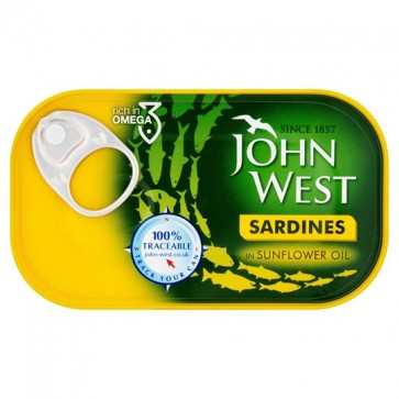 John West Sardines Sunflower Oil 120G