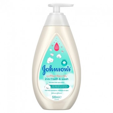 Johnson's Baby Cotton Touch Bath Wash 2 In 1 500Ml