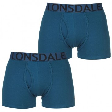 Lansdale 2 Pack Trunk Mens Boxers - Moroccan Blue.