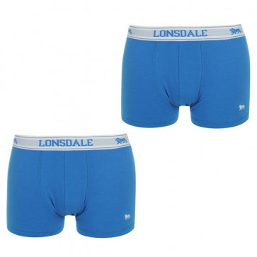 Lansdale 2 Pack Trunk Mens Boxers -Royal/White.