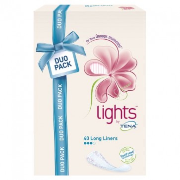 Lights By Tena Long Bladder Weakness Liners 40 Pack.