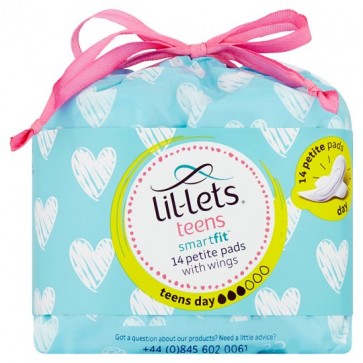 Lil Lets Teen Day Sanitary Towels 14 Pack.