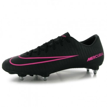 Nike Mercurial Victory FG Mens Football Boots Black/Pink.