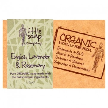 Organic Lavender And Rosemary Bar Soap 110G.