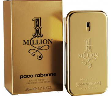 Paco Rabanne Million for Men - 50ml Eau de Toilette.