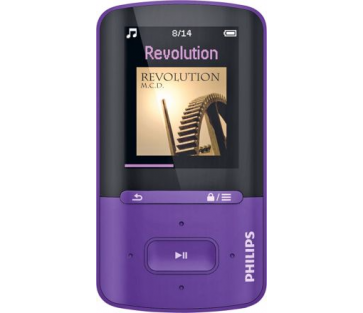 Philips SA4VBE08VN/12 GoGear VIBE 8GB MP3/MP4 Player -Purple.