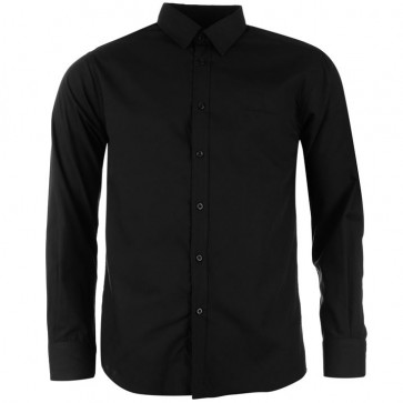 Pierre Cardin Long Sleeve Shirt Mens - Black.