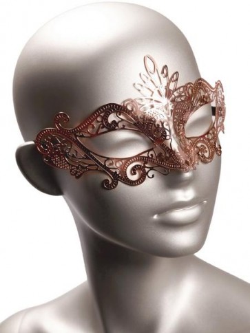 Rose Gold Metal Mask.