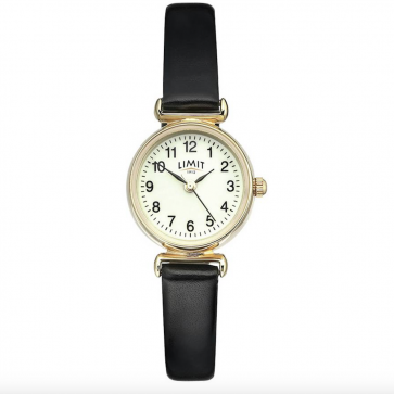 Limit Ladies' Gold Plated Round Glow Dial Watch