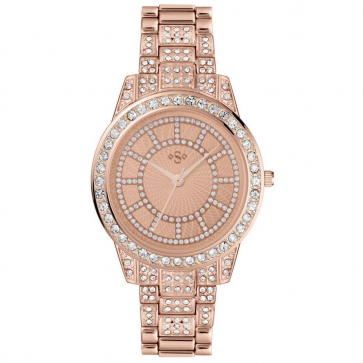Spirit Lux Ladies' Rose Stone Set Bracelet Watch