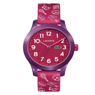 Lacoste Childrens Red Silicone Strap Watch