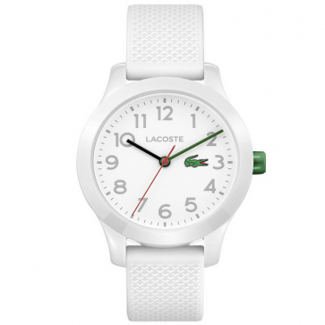 Lacoste Unisex Childrens White Silicone Strap Watch