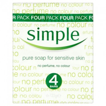 Simple Pure Soap 4X125g.