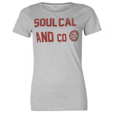 SoulCal Heritage TShirt - Grey Marl.