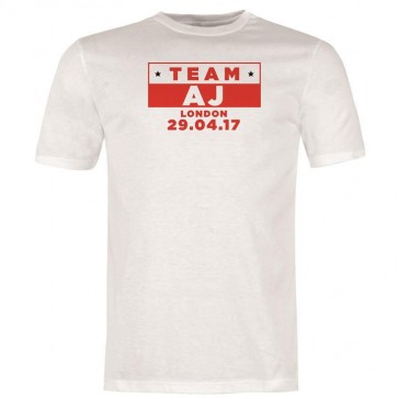 Team AJ Boxing T Shirt Mens.
