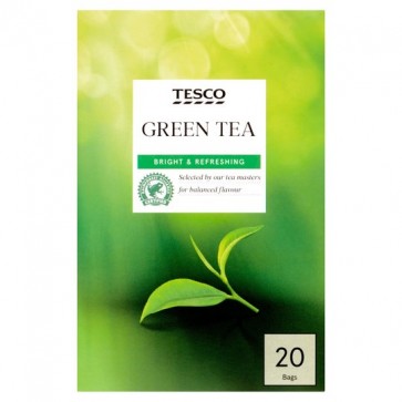 Tesco Green Tea Bags 20'S 50G