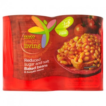 Tesco Healthy Living Baked Beans In Tomato Sauce 4X420g.