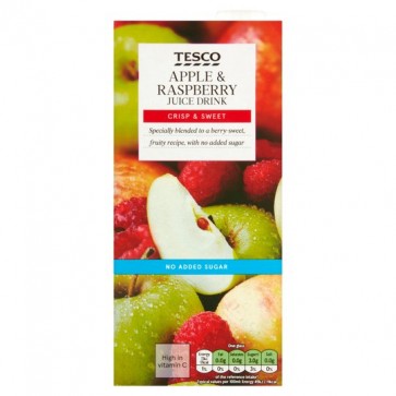 Tesco Juice Drink Apple & Raspberry 1 Litre