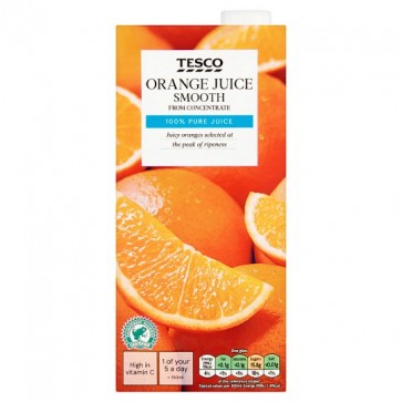 Tesco Orange Juice Smooth 1L