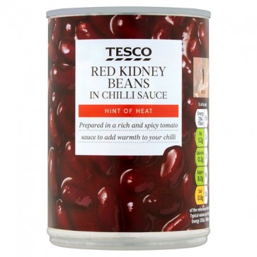 Tesco Red Kidney Beans In Chilli 390G