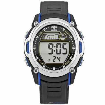 Umbro LCD Black Plastic Strap Watch