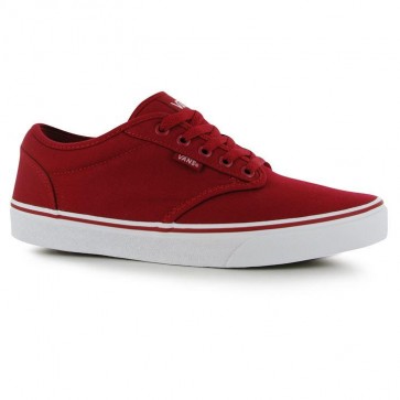 Vans Atwood Canvas Trainers - Red/White.