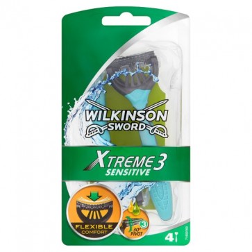 Wilkinson Sword Xtreme 3 Sensitive Razor 4 Pack.