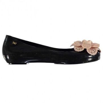 Zaxy Pop Garden Ladies Shoes - Black/Ivory.