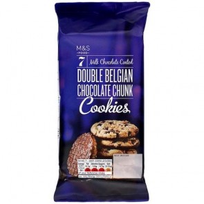 M&S Double Belgian Chocolate Chunk Cookies 175g