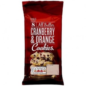 M&S All Butter Cranberry & Orange Cookies 200g