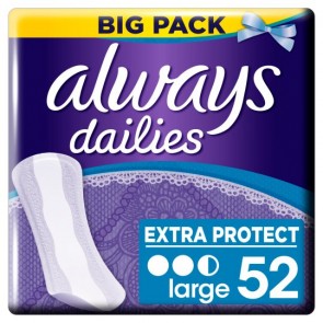 Always Dailies Large Panty Liners 52 Pack.
