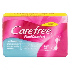 Carefree Flexible Comfort Scented Panty Liners 40 Pack.