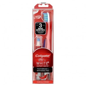 Colgate Max White Expert Toothbrush And Whitening Pen.