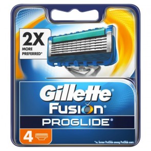 Gillette Fusion Proglide Razor Blades Refill 4 Pack.