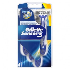 Gillette Sensor3 Disposable Razors 4 Pack.